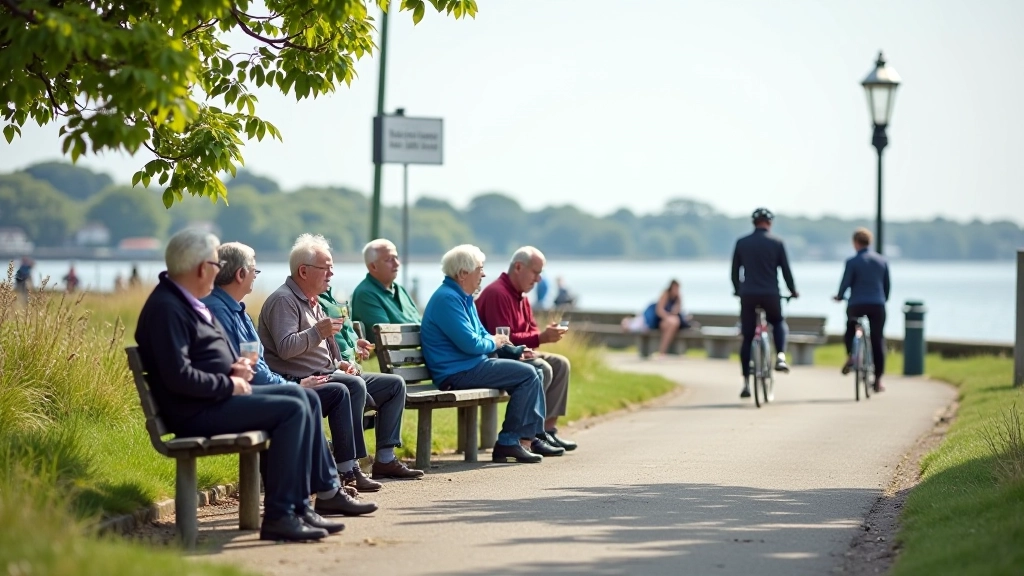 Rest stop with refreshments along the cycling route